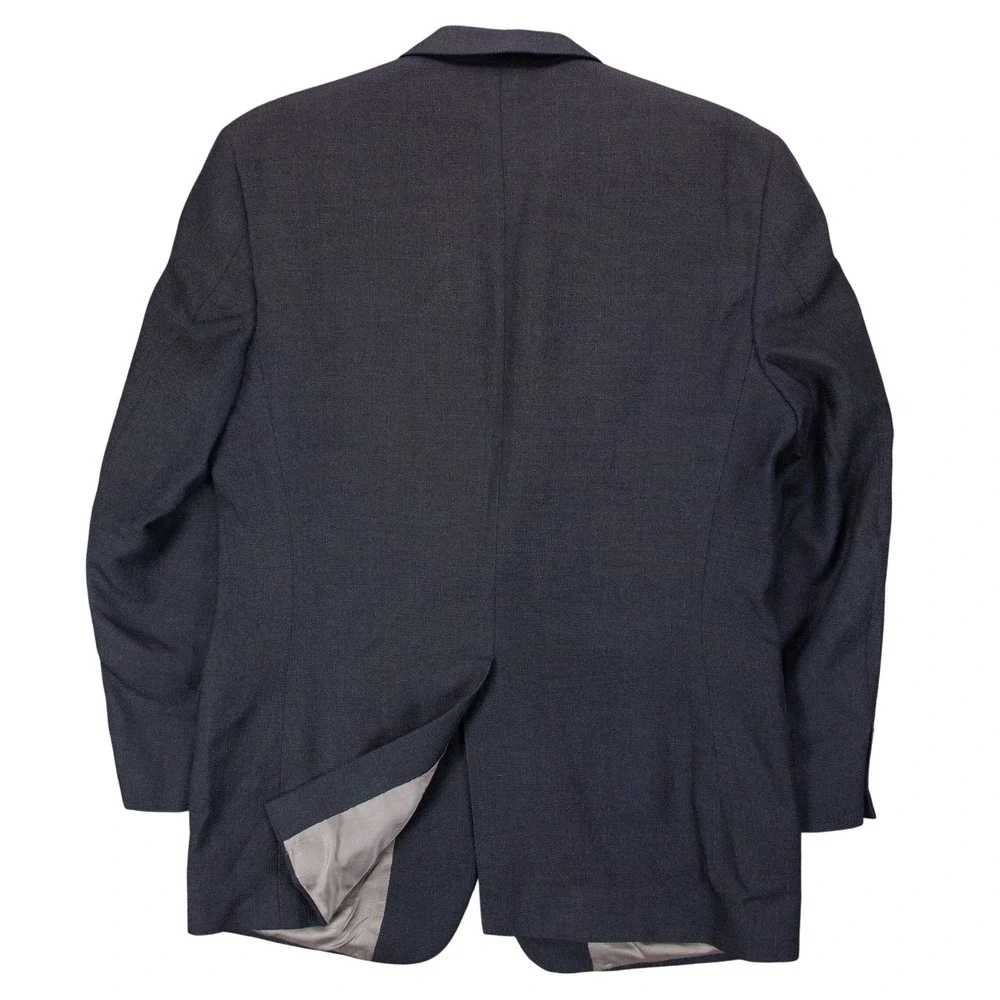 VTG Brooks Brothers Mens 42L Blazer Jacket Sport Coat Dark Gray Made in‎ USA
